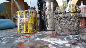 paint cans